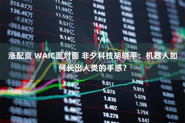 涨配资 WAIC面对面 非夕科技胡晓平：机器人如何长出人类的手感？