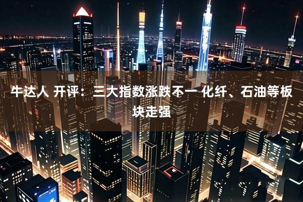 牛达人 开评：三大指数涨跌不一 化纤、石油等板块走强